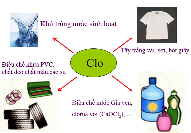 Ứng dụng của Clo trong đời sống sinh hoạt và sản xuất